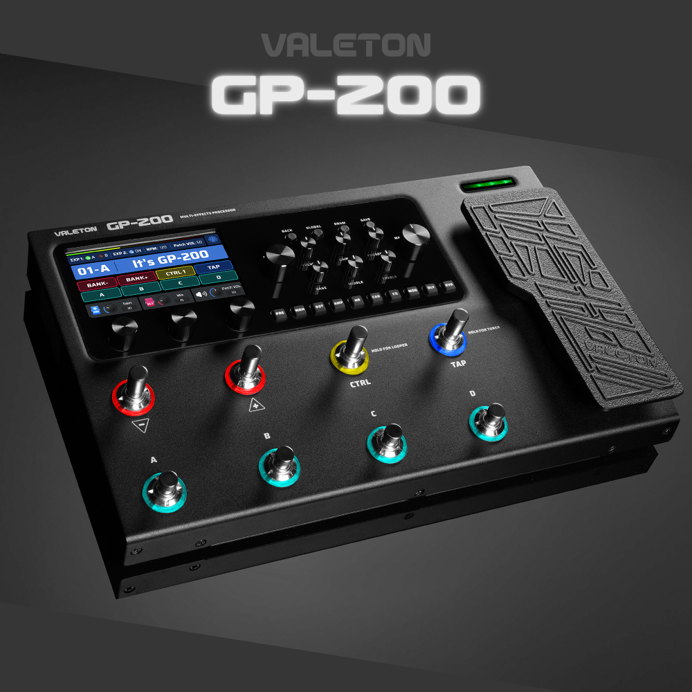Valeton GP-200/베일톤 멀티 이펙터 프로세서 (어댑터/전용긱백 포함) - 상품 이미지