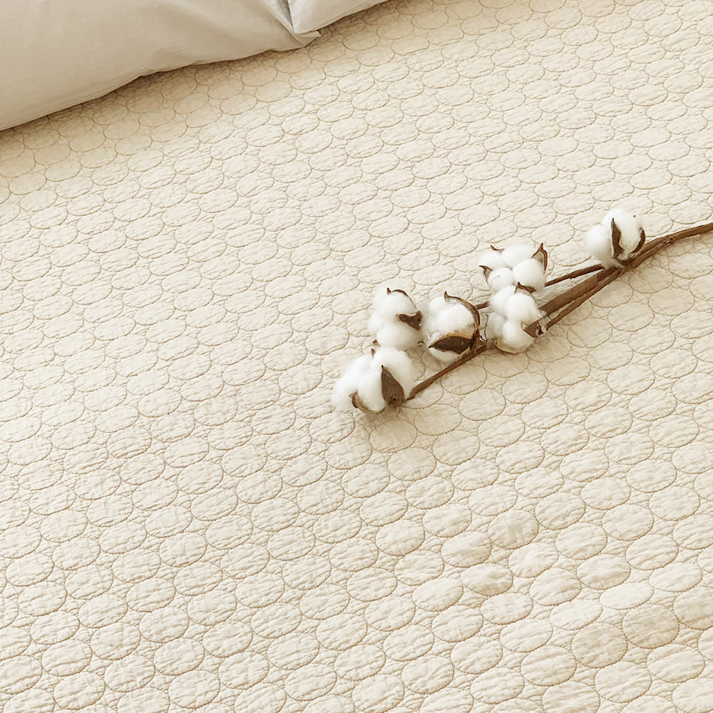 마롤로뜨 여름 침대 패드 이불 겸용 목화솜 스프레드 60수 피그먼트 퀸