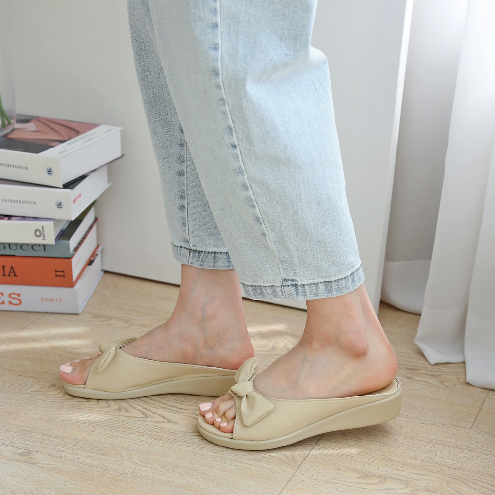 발편한슬리퍼 소음방지 쿠션 통굽 키높이 여성 사무실슬리퍼