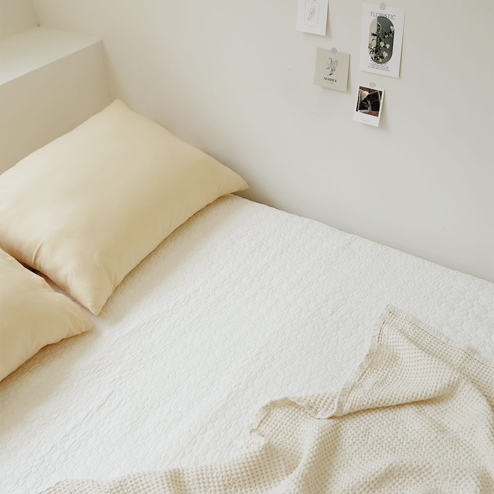 마롤로뜨 여름 침대 패드 이불 겸용 목화솜 스프레드 60수 피그먼트 퀸