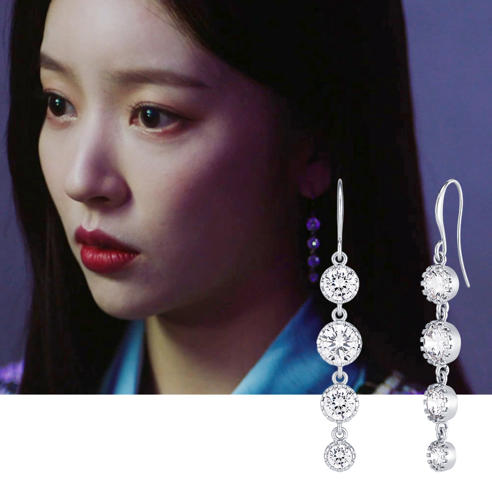 [김세정, 오마이걸 유빈 착용] 폴브리알 주얼리 크리스탈도트귀걸이 PPBE0059_BRASS - 상세 이미지 2