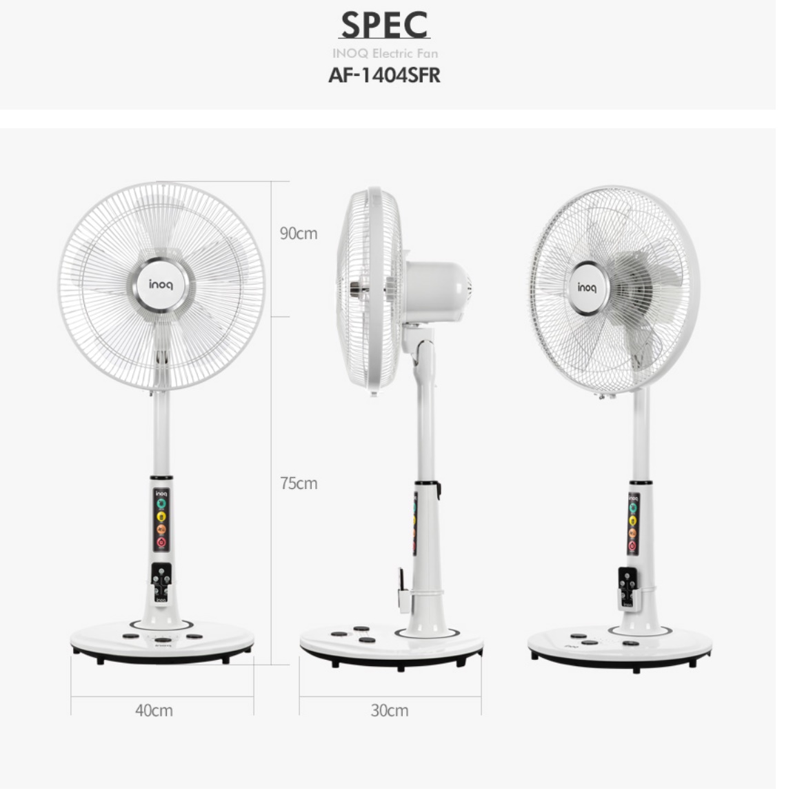 원룸 선풍기 inoq 선풍기 리모컨 자취방 거실 가정용 사무실용 선풍기