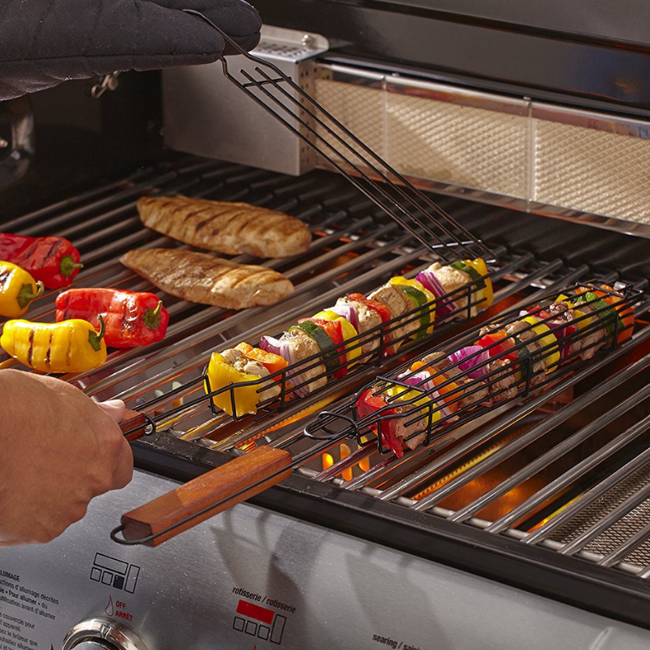 캠핑용 캠핑 가스렌지 꼬치구이 석쇠 그릴 꼬치 석쇠