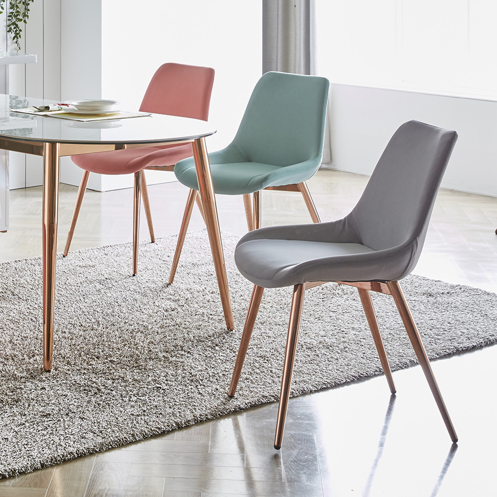 편한 식탁의자 인테리어 패브릭 다이닝체어 라움