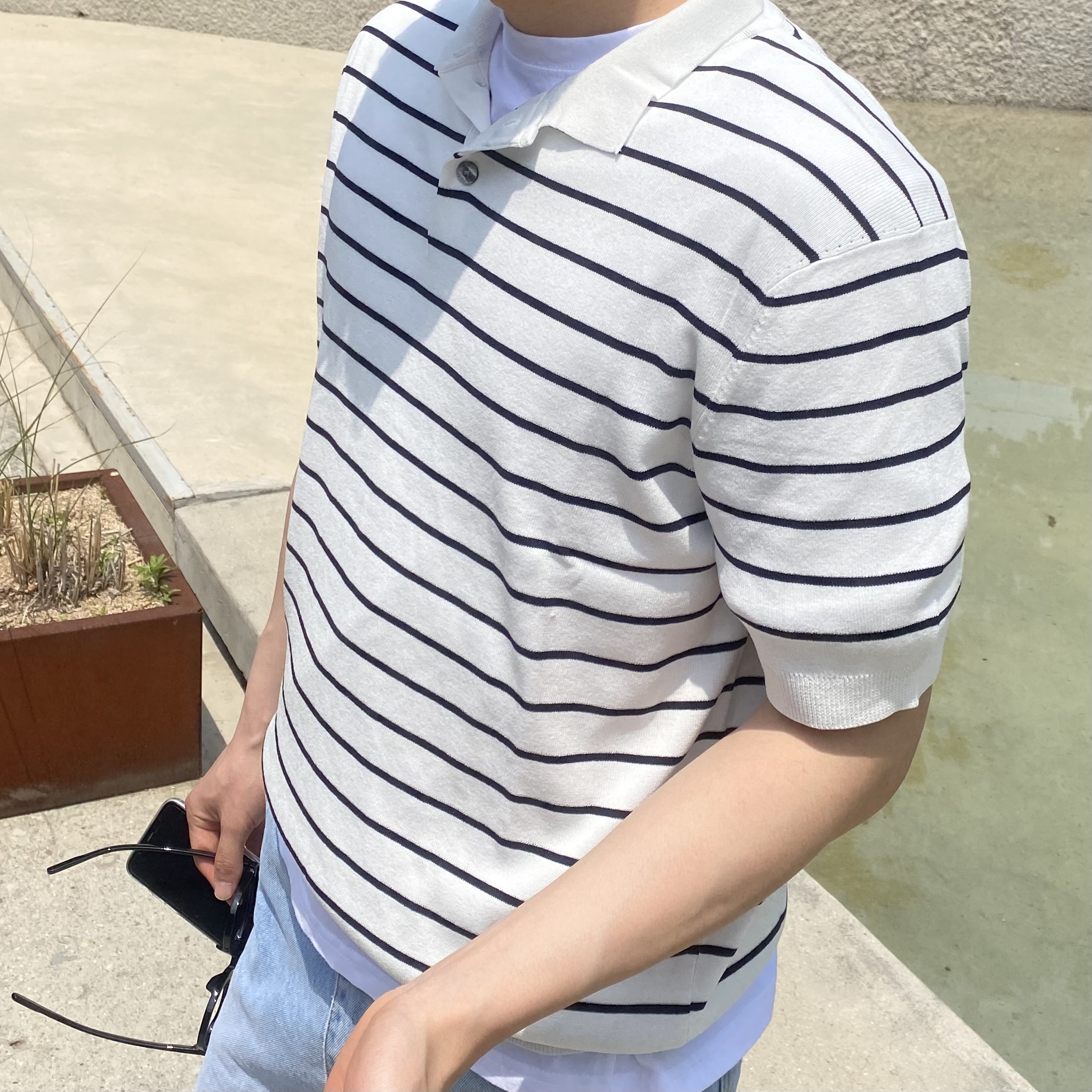 니트카라티 남자반팔카라니트 이미지 6