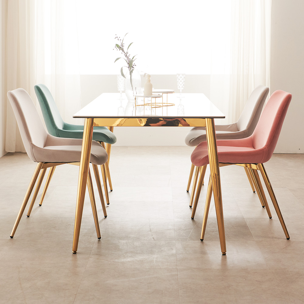 편한 식탁의자 인테리어 패브릭 다이닝체어 라움