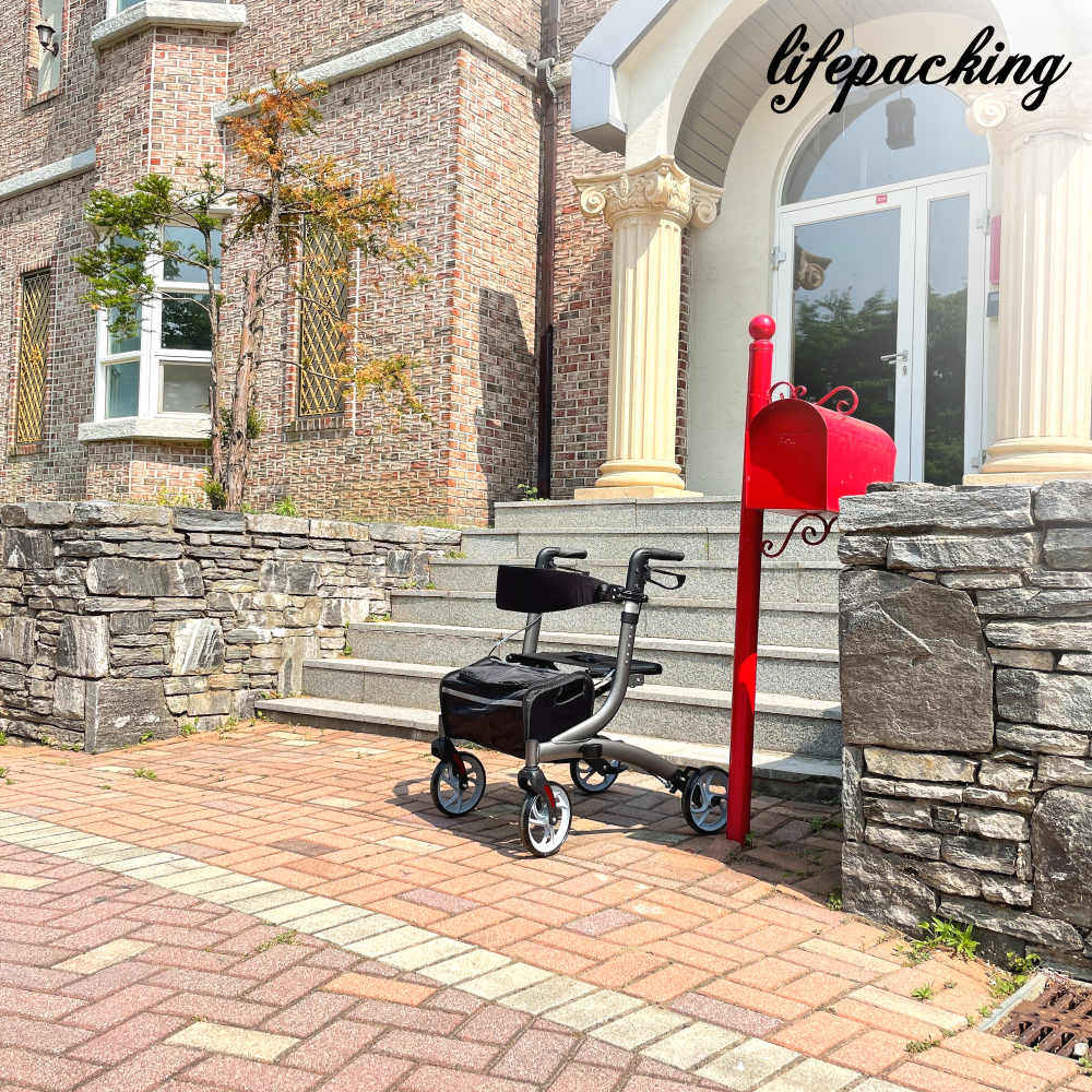 노인 보행보조기 어르신 보행기 실버카 할머니 유모차 롤레이터 이미지 4