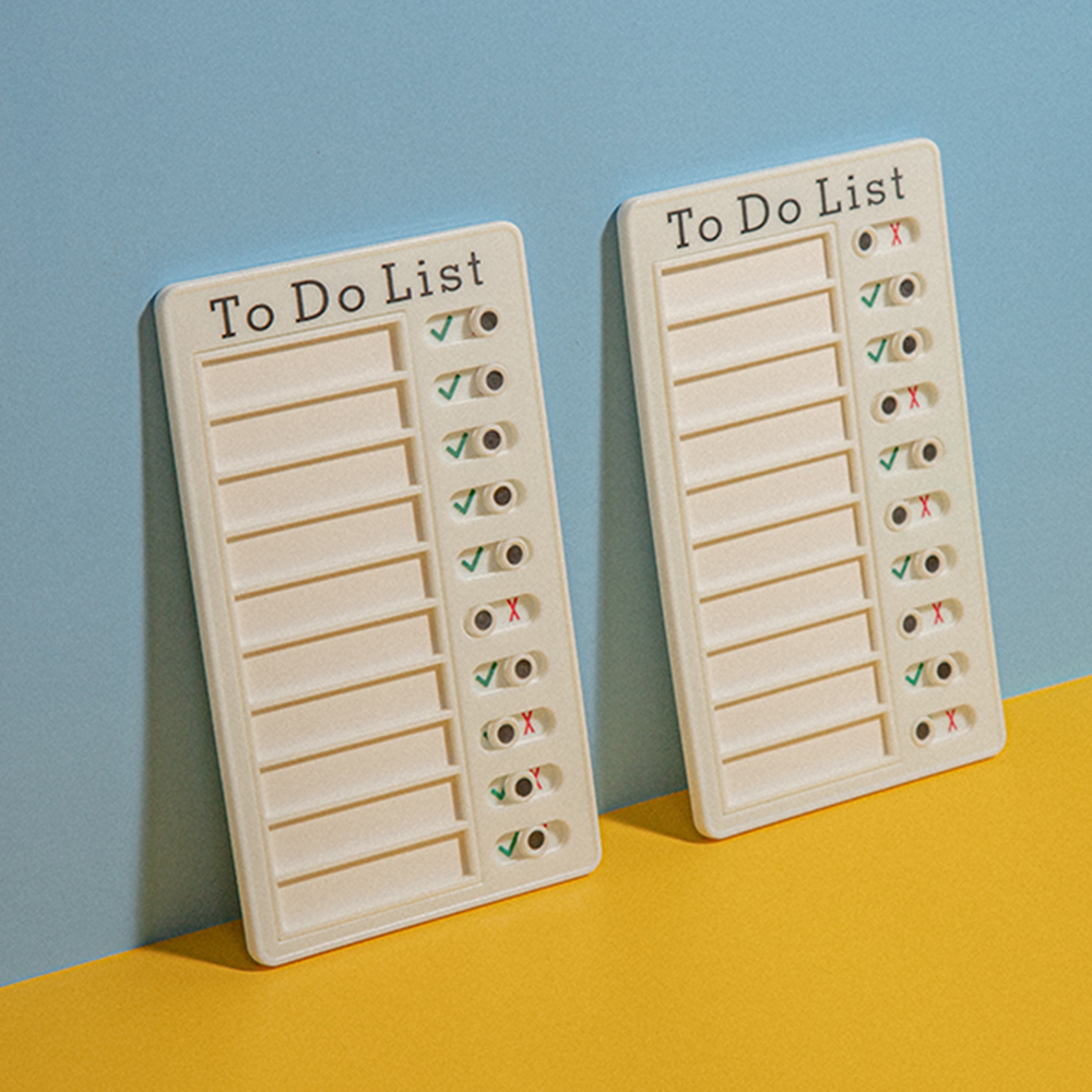 투두리스트 체크판(To Do List) 매일 밀어서 체크 스케줄체크판 위클리 플래너 - 상세 이미지 4