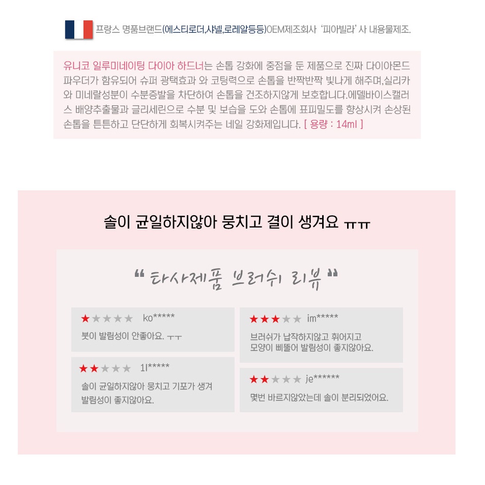손톱 보호제 네일 강화제 갈라짐 손톱 울퉁불퉁 네일샵 영양제 - 상세 이미지 5