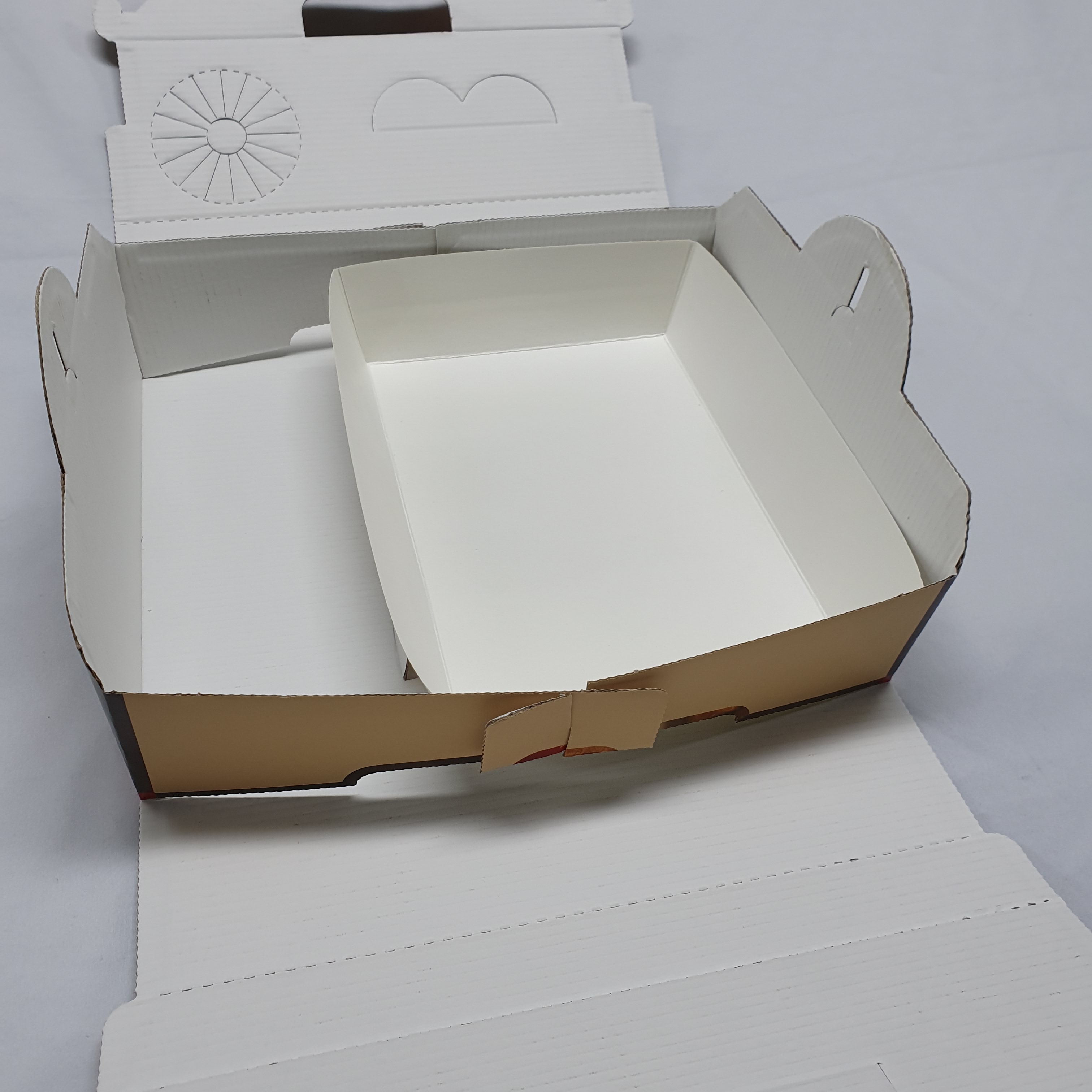 치킨트레이 FC-2 한마리용 특대 200매 216x150x48 mm 종이 포장 속지 이미지 8