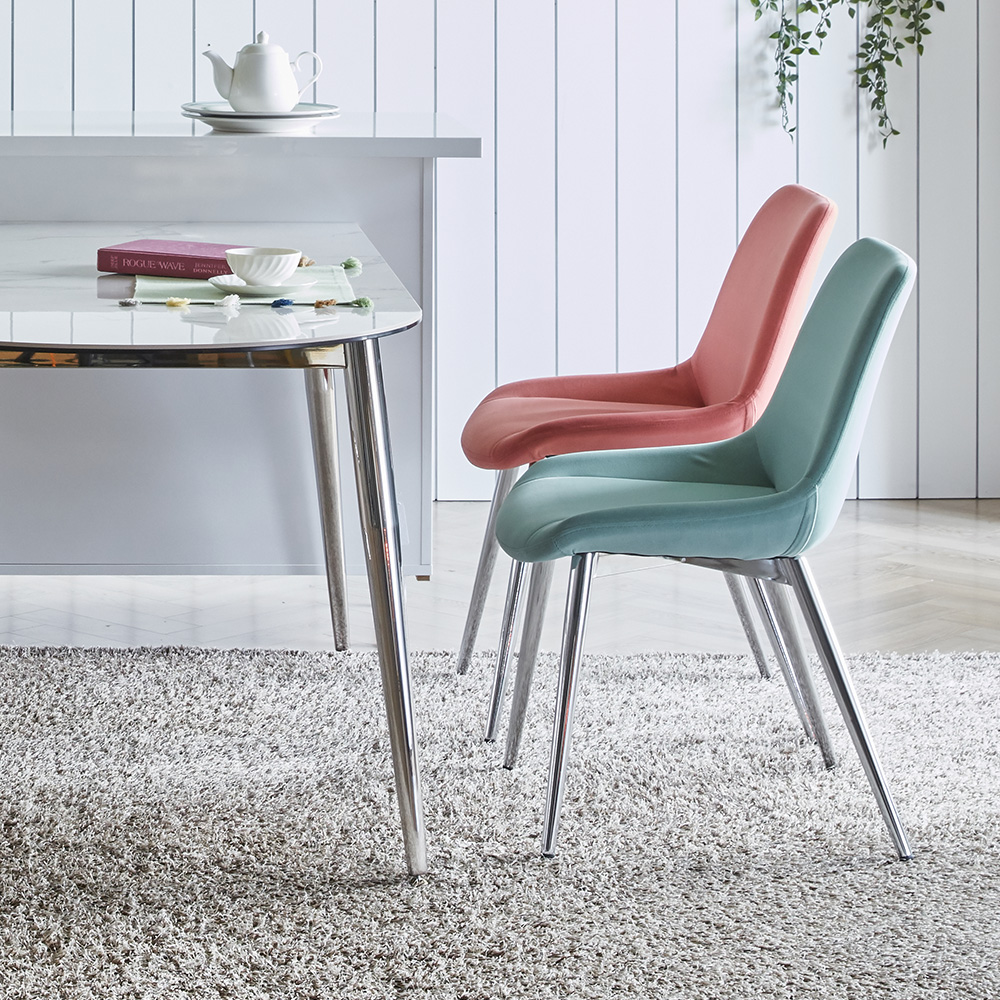 편한 식탁의자 인테리어 패브릭 다이닝체어 라움