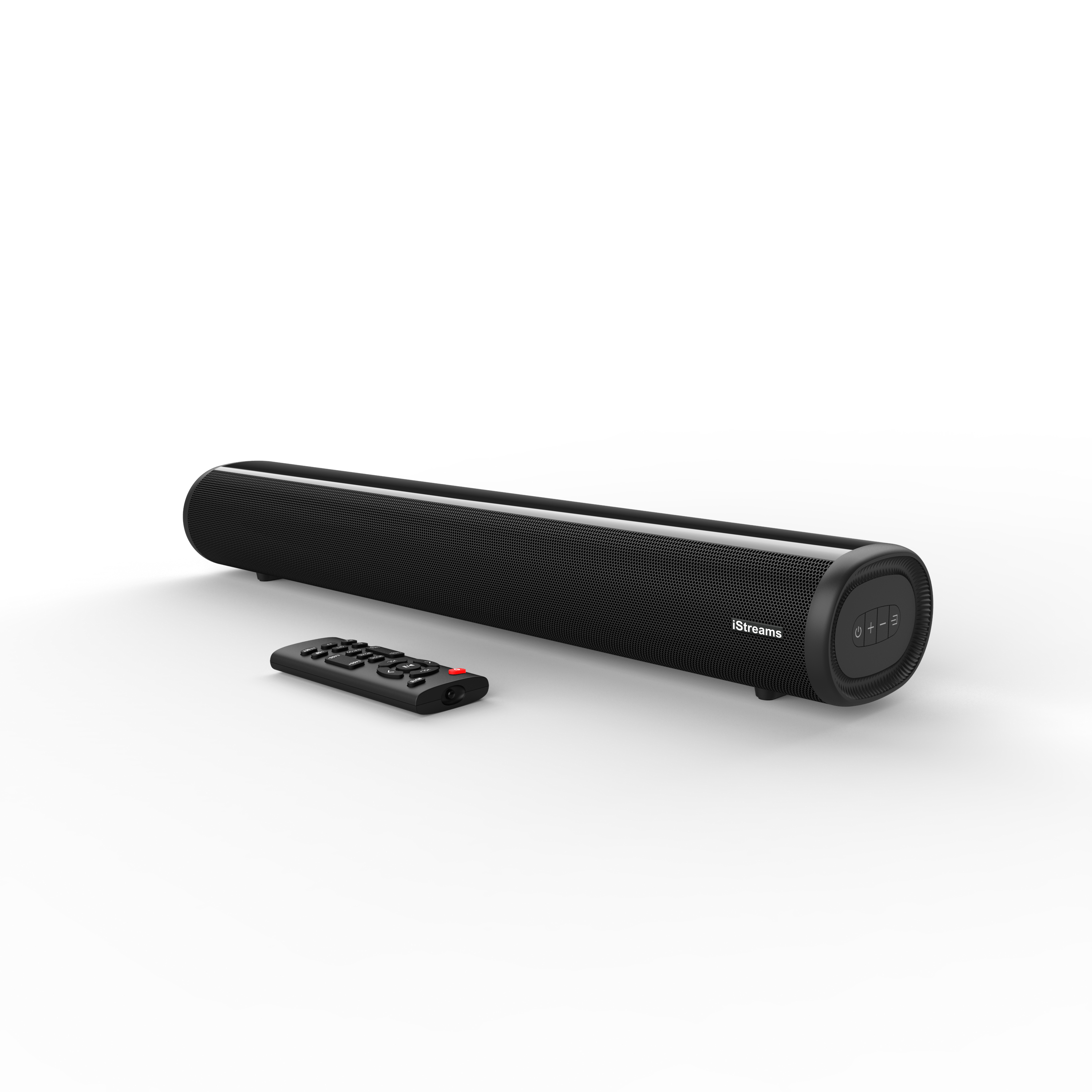 iStreams(아이스트림즈) HDMI ARC 사운드바_모델명SE04, 다양한 연결단자 제공(HDMIARC, 블루투스, Optical, Coaxial, AUX, USB), 리모컨 - 상품 이미지