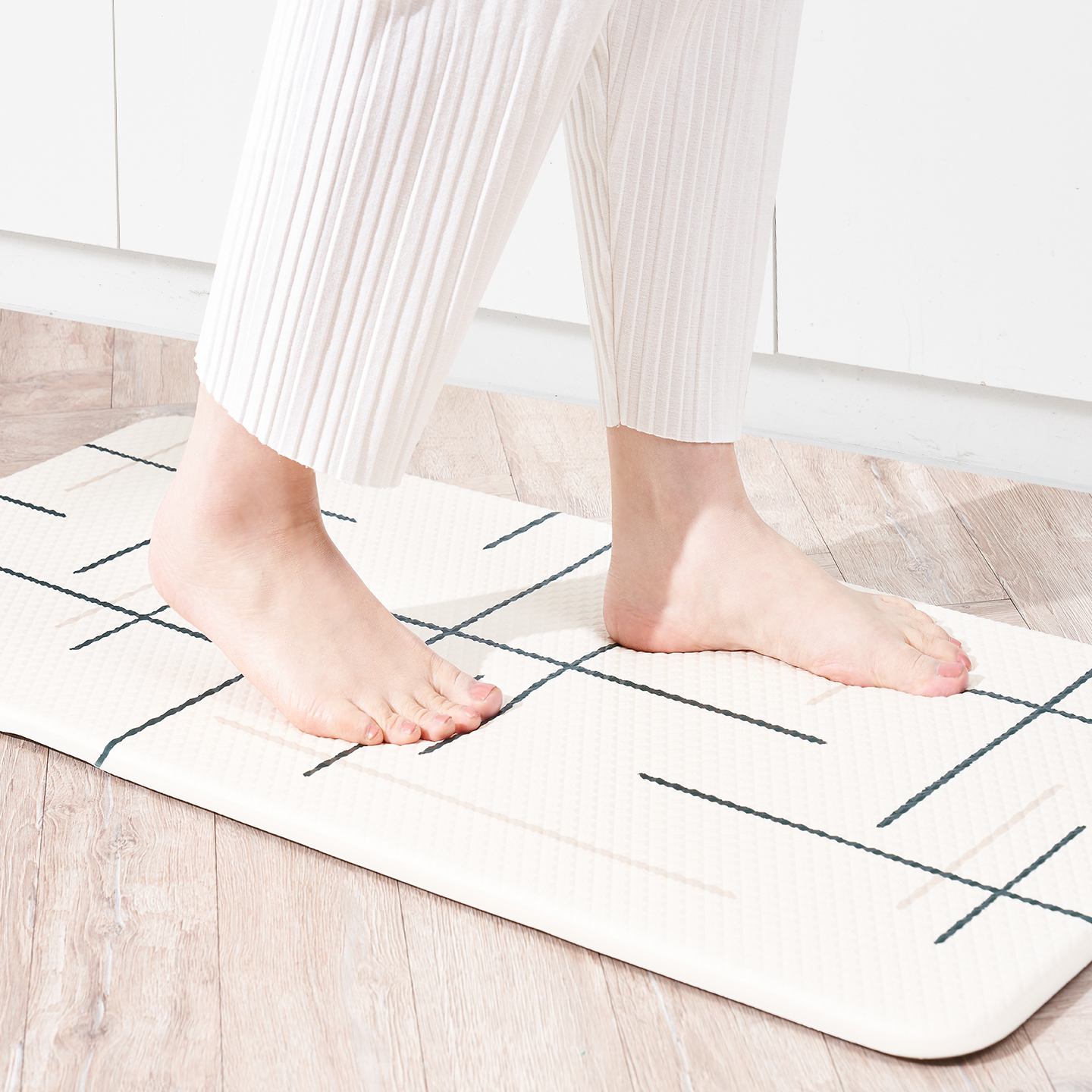 국내생산 양면 PVC 주방매트 욕실 겸용 다용도 논슬립 발매트 프리미엄 아티스틱, L(120x44cm)