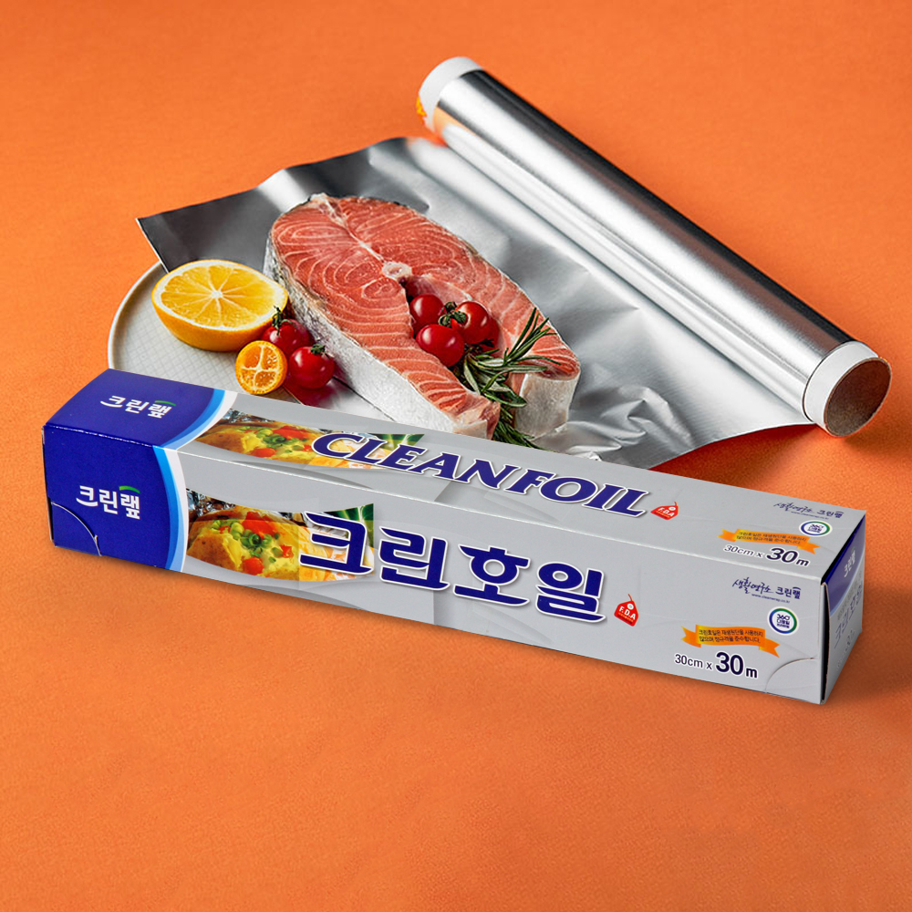 크린랩 크린호일 골드 쿠킹호일 30cm x 30M