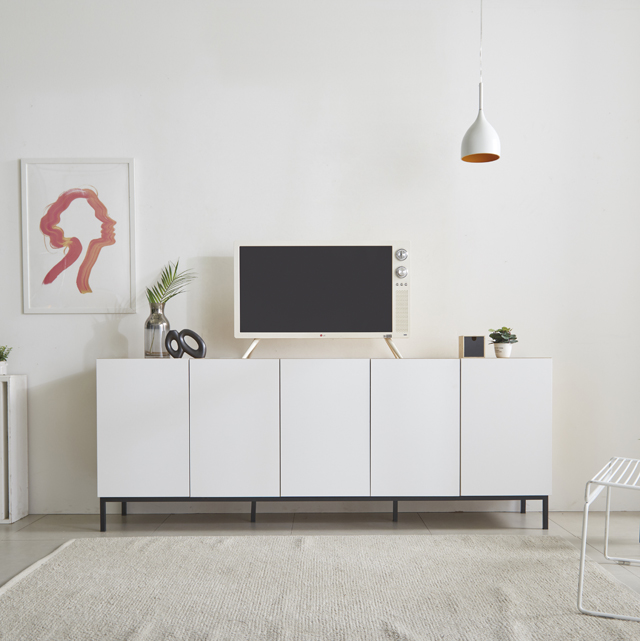 모노 월플렉스 2000 높은거실장 속깊은 거실수납장 TV다이