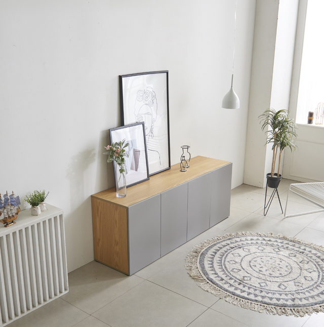 모노 월플렉스 2000 높은거실장 속깊은 거실수납장 TV다이