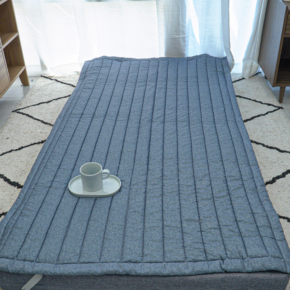 나혼자살림 부드러운 사계절 밀림방지 침대 매트리스 패드 고정밴드 국산 슈퍼싱글