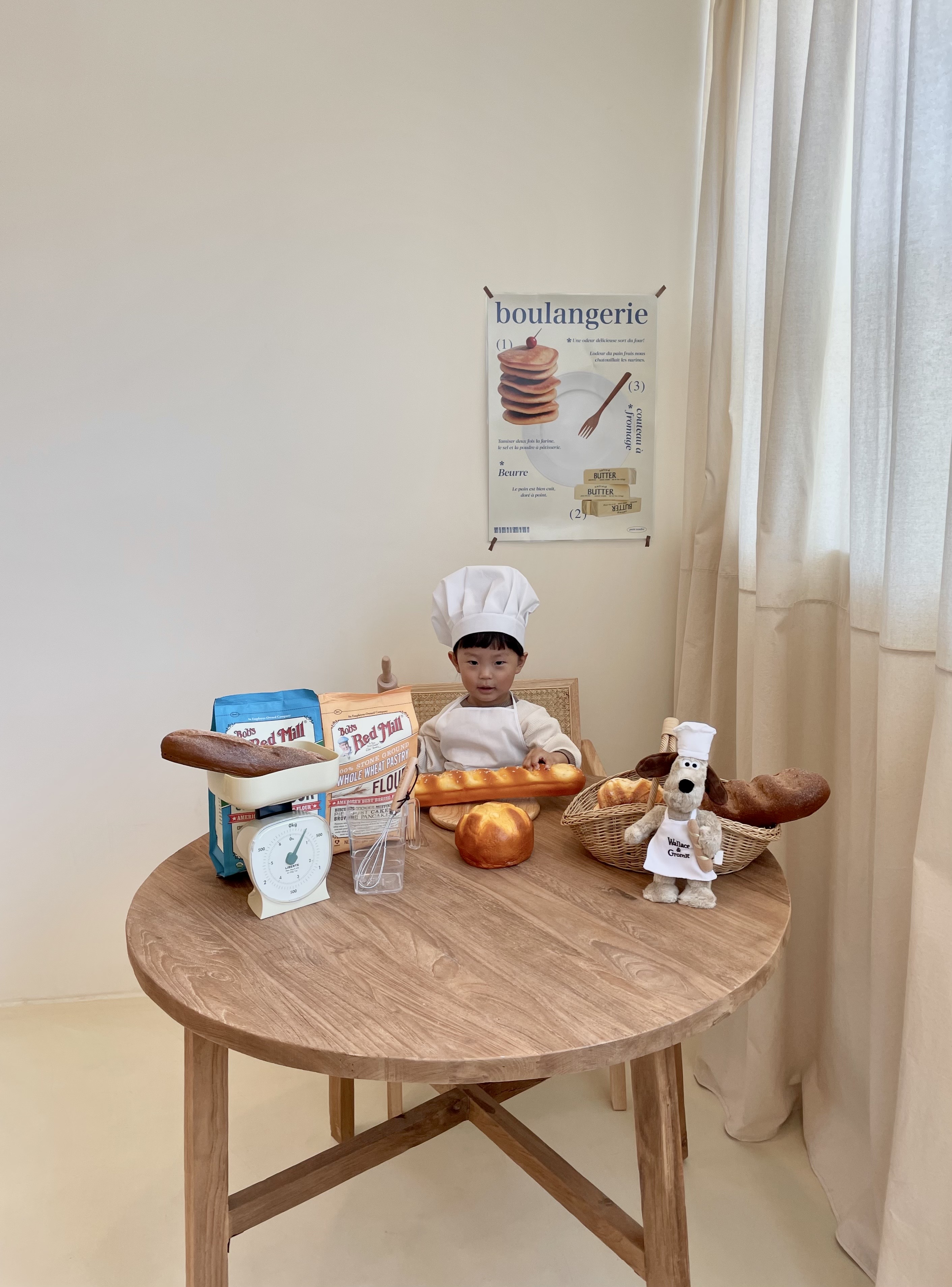 (소품대여/ 툴리툴리) 파티쉐 아기 셀프촬영 100일 200일 300일 400일 500일 - 상세 이미지 2