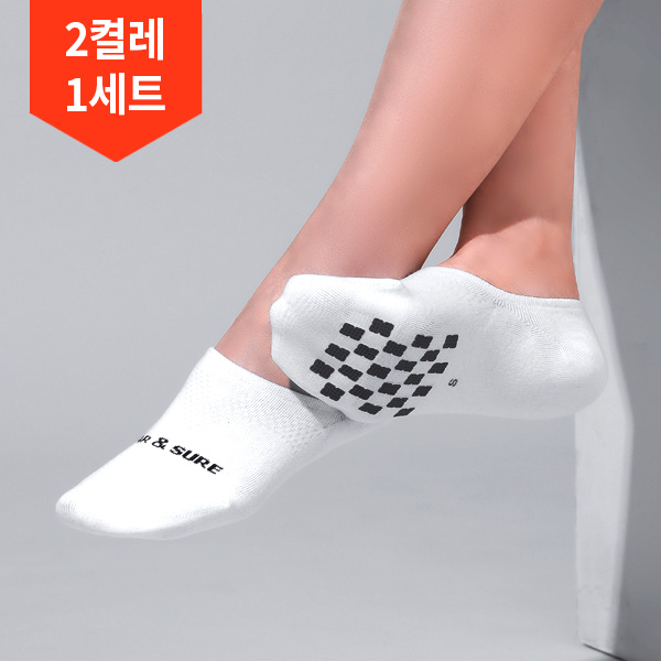 2켤레 1세트/파앤슈어 특허 논슬립 페이크 삭스 - 메인 이미지