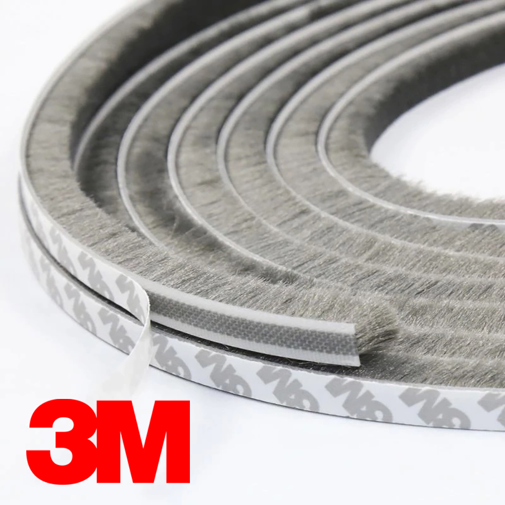 3M 모헤어 문풍지 창문바람막이 창문틈새막이 샷시 문틈막이 외풍차단 0.5CM 3미터 - 상품 이미지