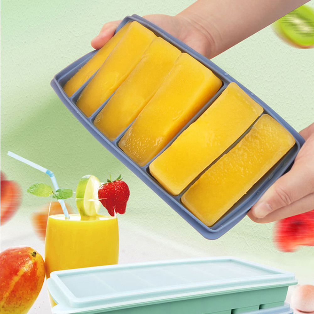 홈카페 막대 얼음틀 얼죽아 스틱 큐브 다진마늘보관 얼음케이스 아이스컨테이너 이유식트레이 - 상세 이미지 3