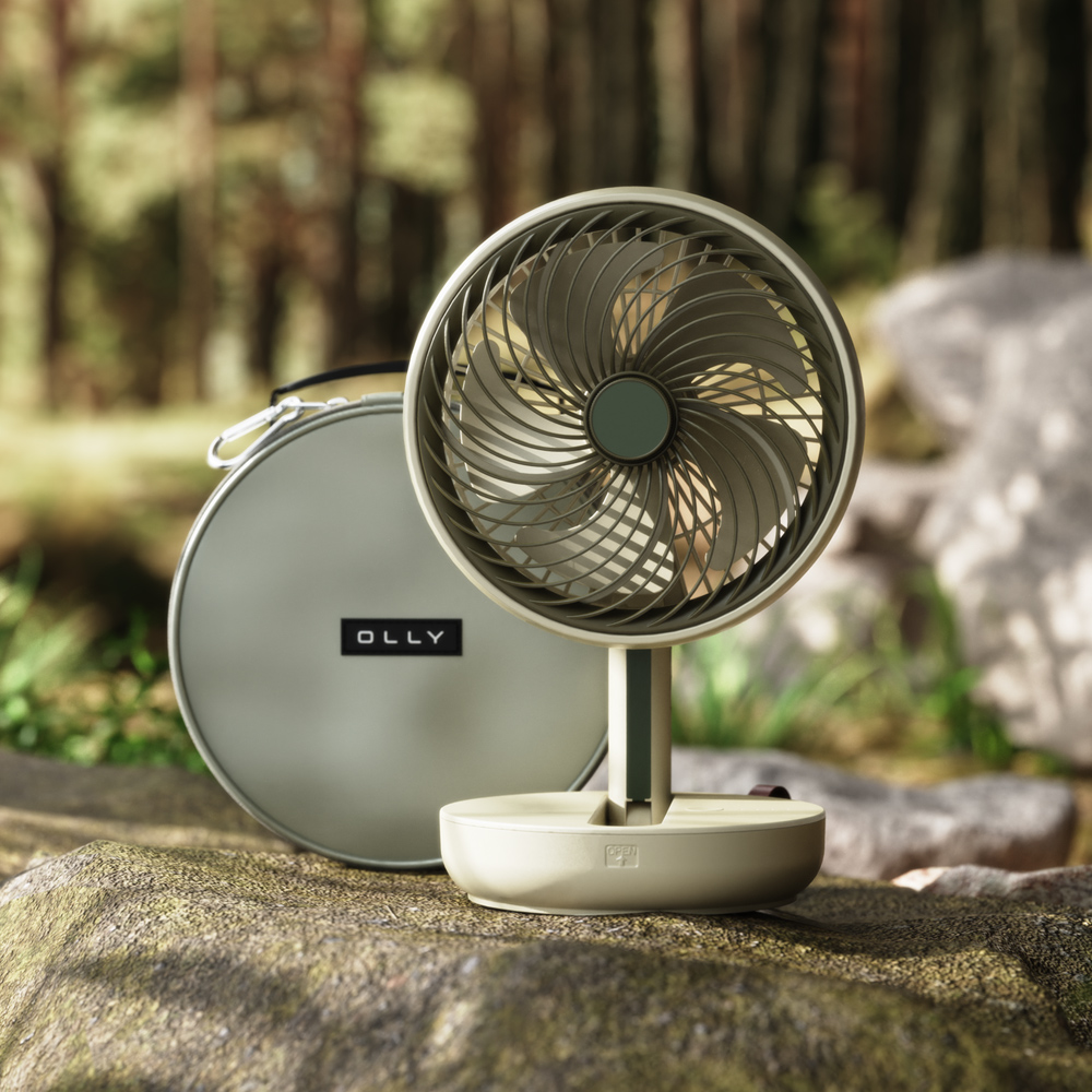 OLLY 올리 휴대용 미니 무선 탁상용 캠핑 선풍기 OLFF11