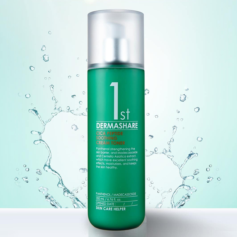 [1+1]더마쉐어 시카 펩타이드 수딩 스킨로션 약산성 올인원 크림토너 200mL 2개 - 상세 이미지 5