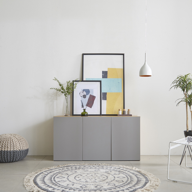 모노 월플렉스 2000 높은거실장 속깊은 거실수납장 TV다이