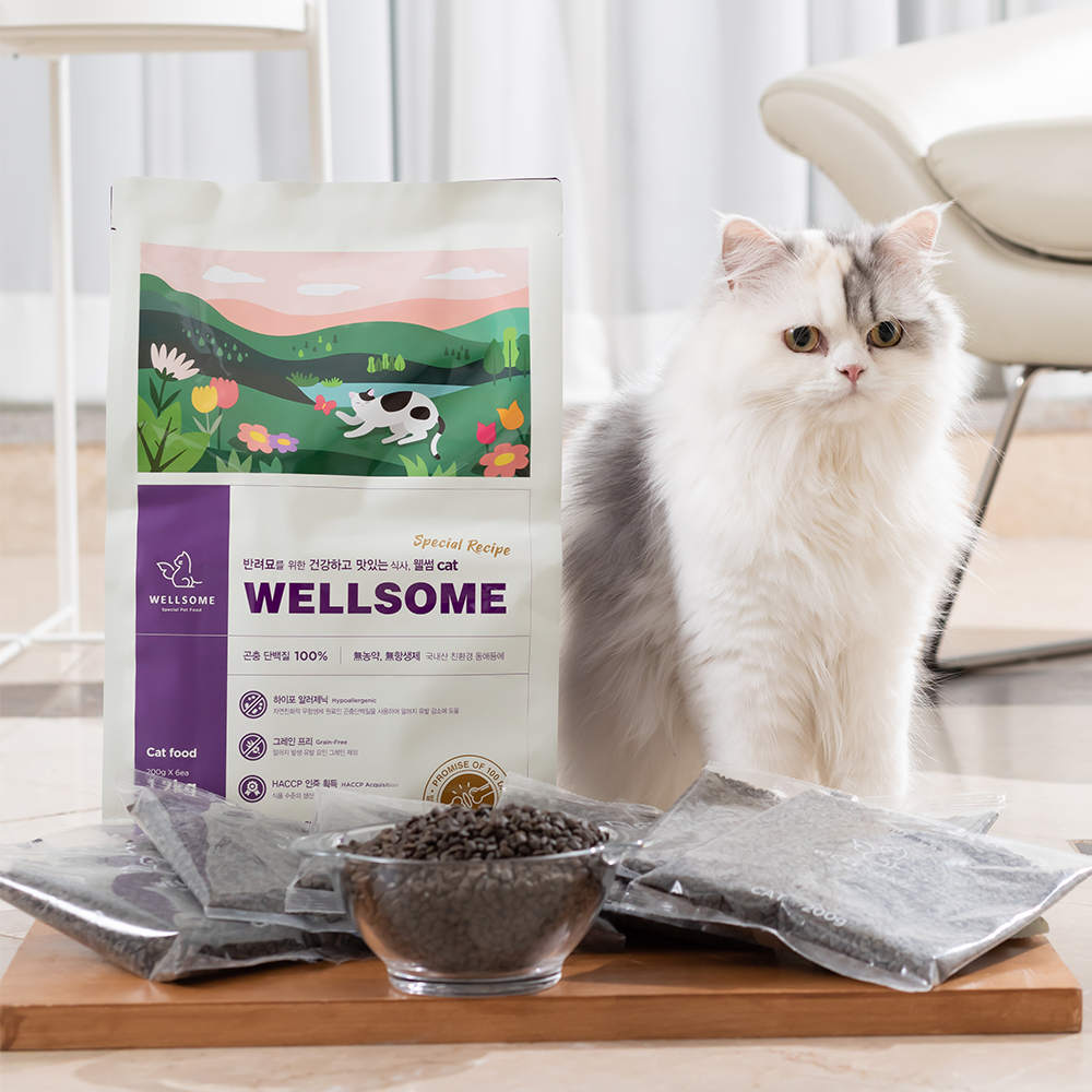 웰썸 고양이 사료 관절건강, 1.2kg, 6개 이미지 2