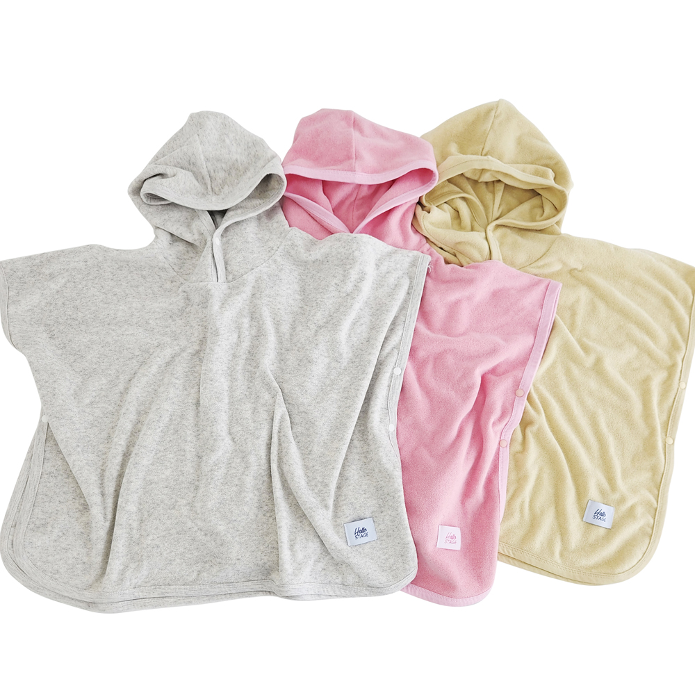 유아 키즈 비치 타올 목욕 가운 [후드 판초]