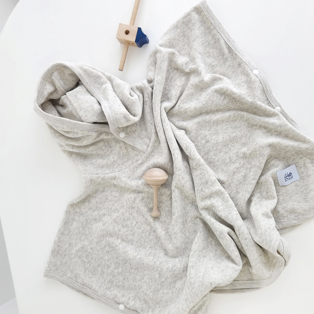 유아 키즈 비치 타올 목욕 가운 [후드 판초]