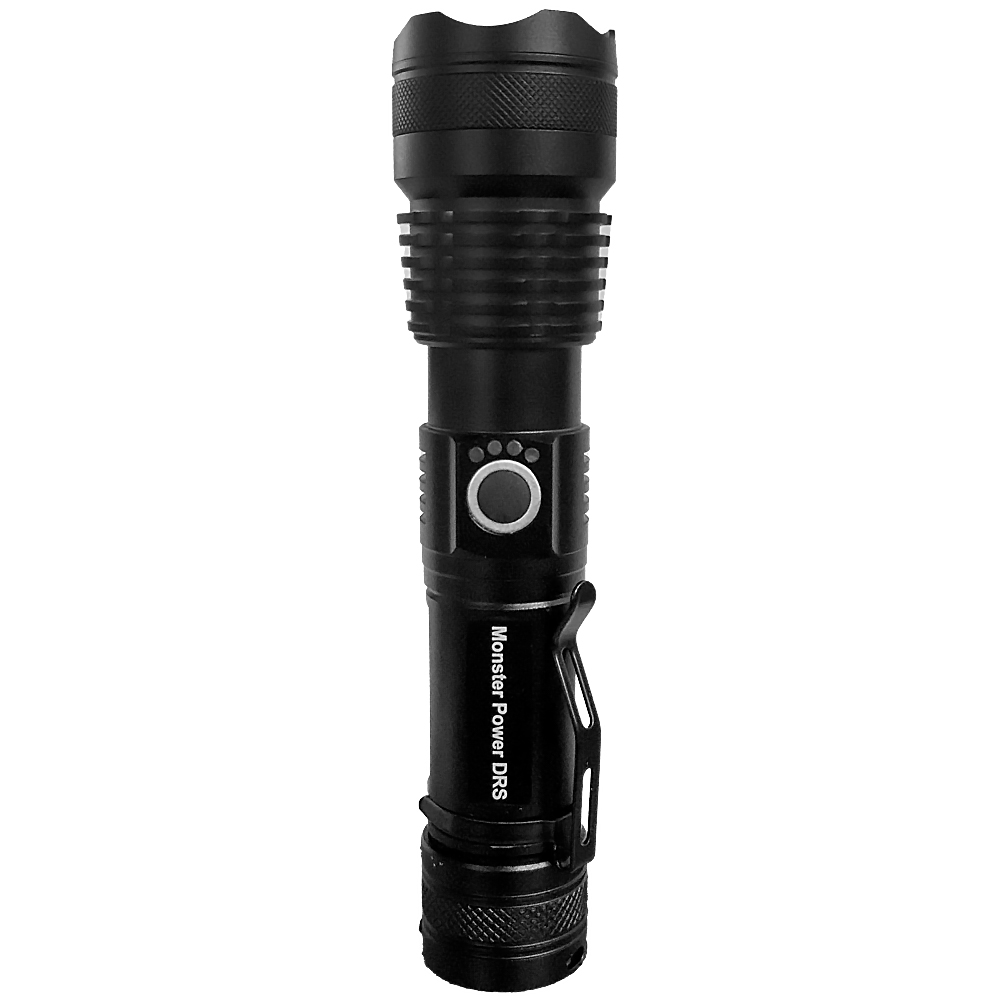 몬스터 파워 DRS LED후레쉬 C타입 XHP70 충전식 줌 랜턴 써치라이트