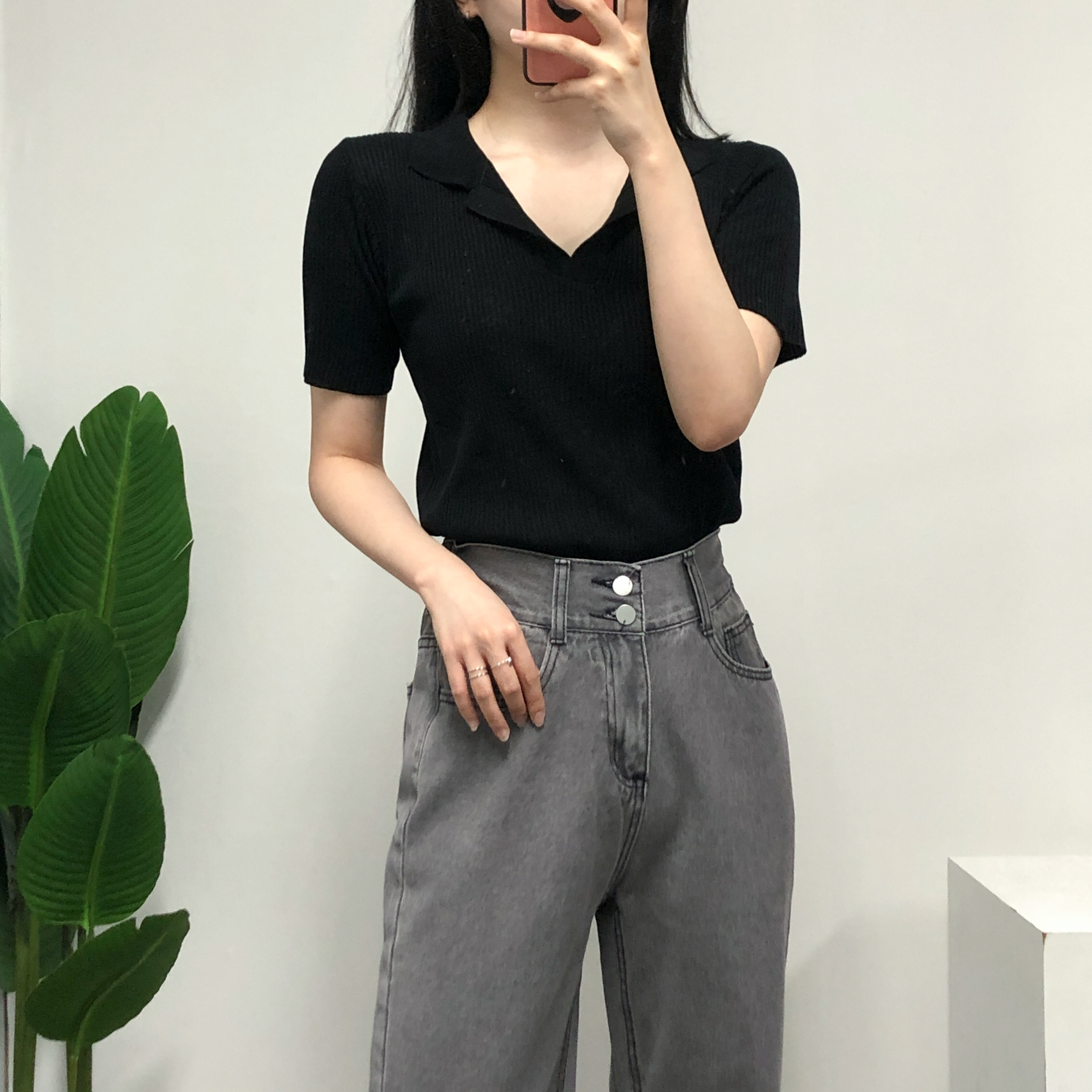 치치 와이드롱핏 일자 데님 팬츠 - 상세 이미지 5