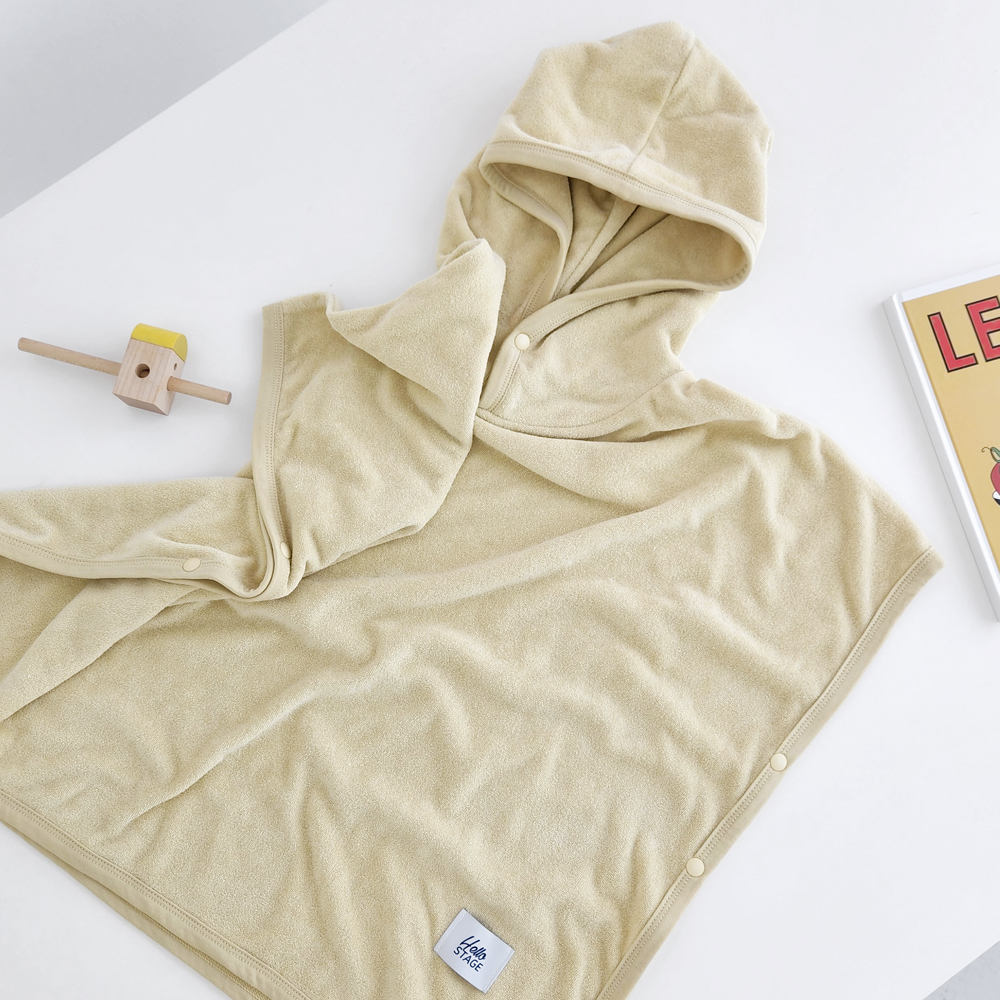 유아 키즈 비치 타올 목욕 가운 [후드 판초]