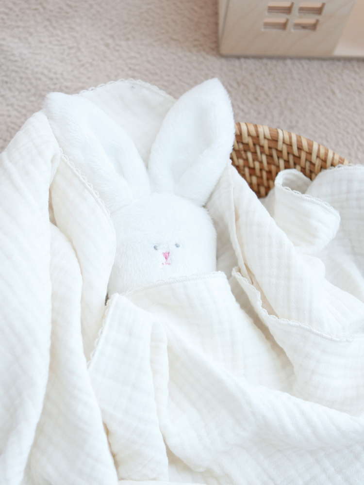 꿈두부 사계절 3중 거즈 블랭킷 핀코트 신생아 이불