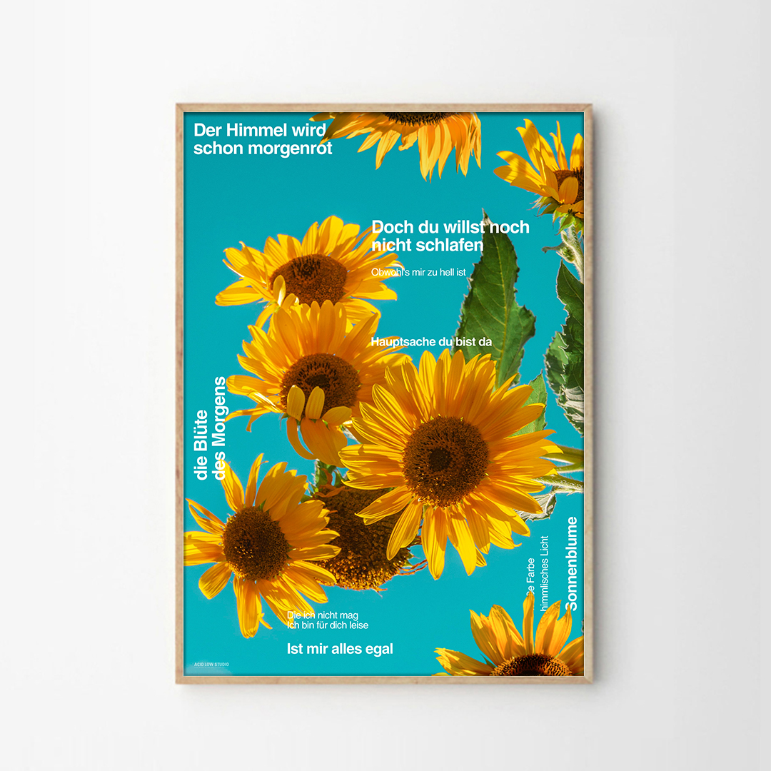 풍수 해바라기 그림 현관 거실 재물운 행운 인테리어 포스터 Sunflower Ver.2 - 상품 이미지