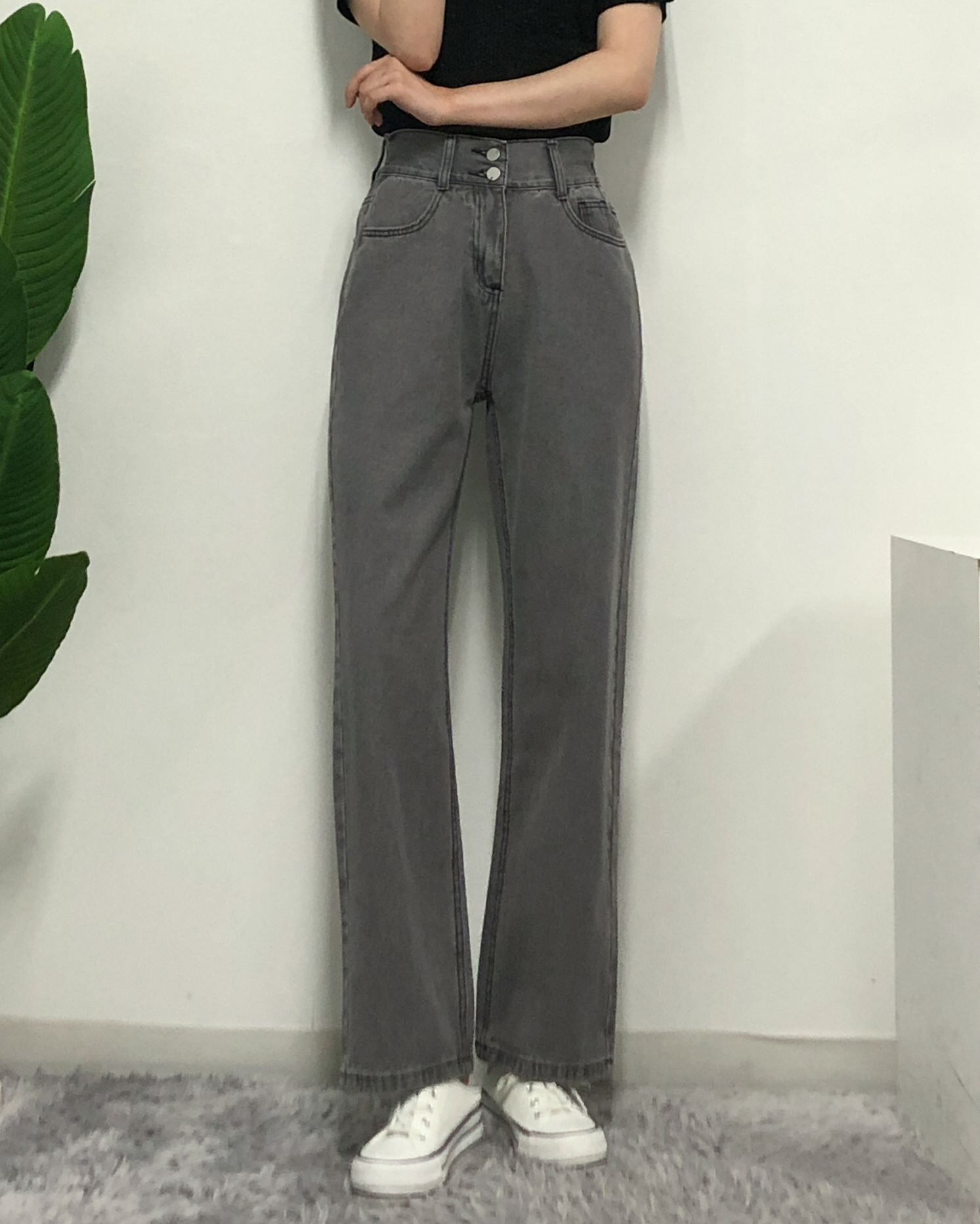 치치 와이드롱핏 일자 데님 팬츠 - 상세 이미지 4