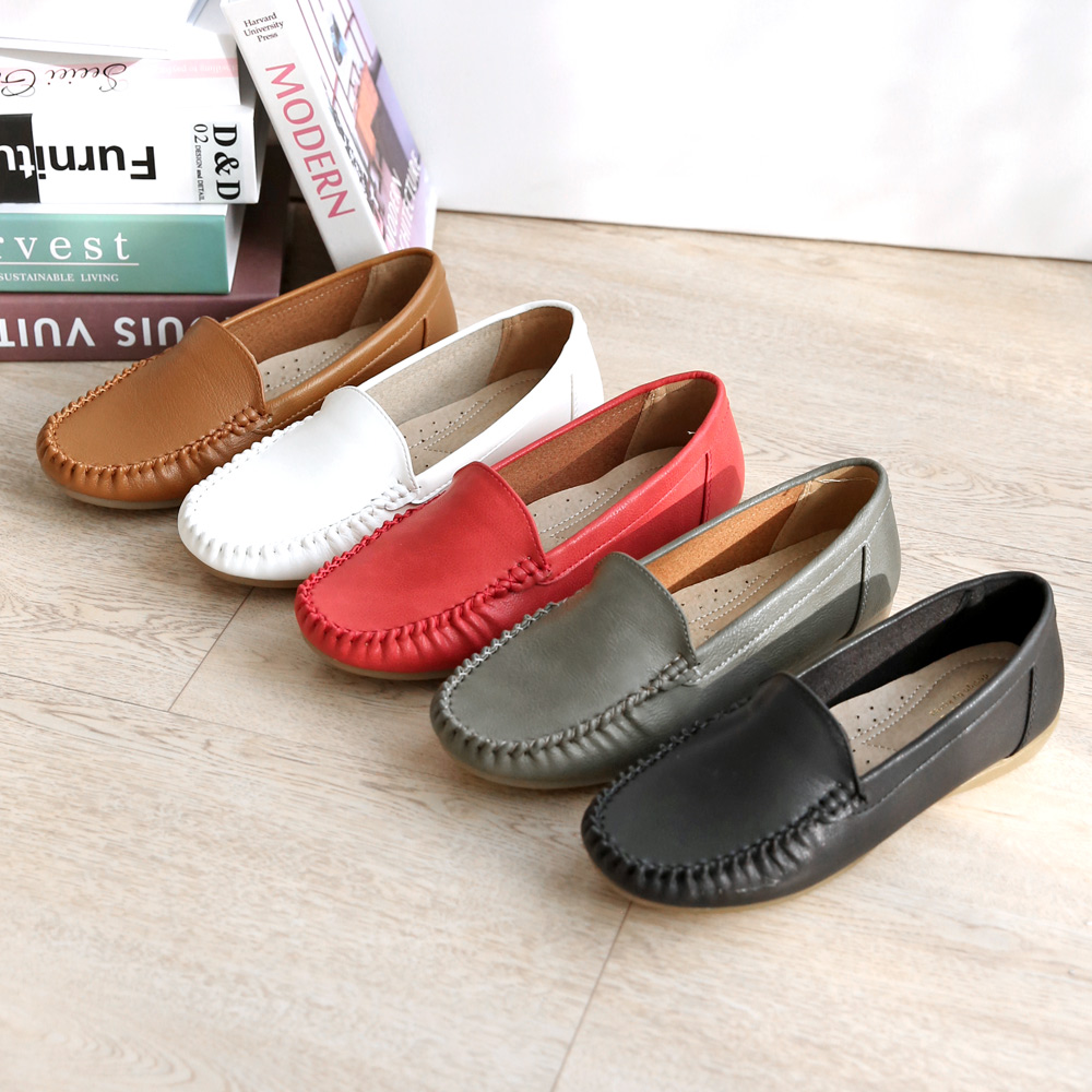 발편한로퍼 가죽단화 여성 드라이빙슈즈