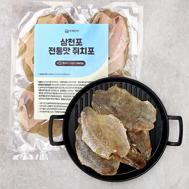 두툼한 삼천포 국내가공 쥐포 200g 대성식품 마른안주 뉴질랜드 쥐치포 맥주안주 - 상품 이미지