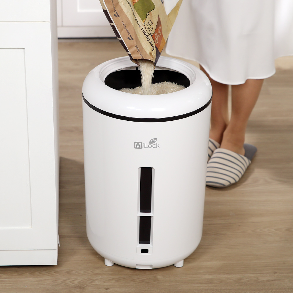 미락 진공쌀통 집들이 신혼선물 쌀보관통 쌀항아리 쌀독 잡곡통 24L 상세 이미지 8