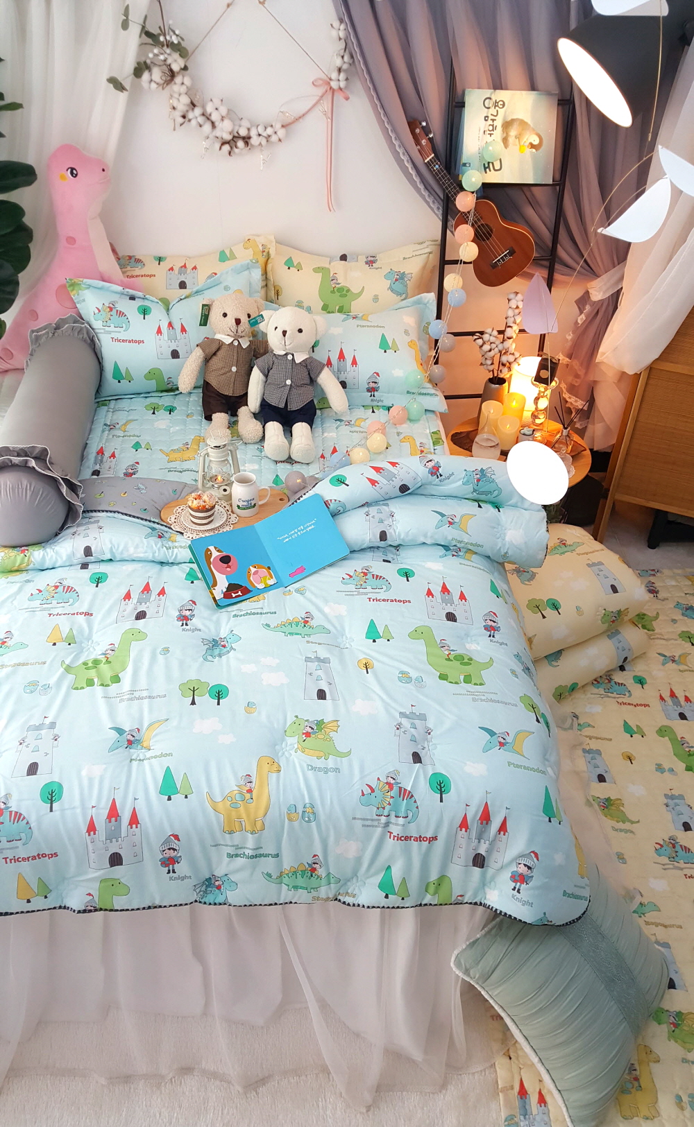 키즈 구름 모달이불 초등학생 공주 어린이이불 세트 유니콘