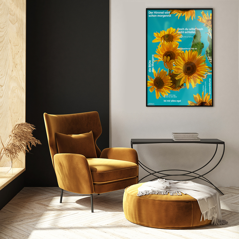 풍수 해바라기 그림 현관 거실 재물운 행운 인테리어 포스터 Sunflower Ver.2 이미지 6