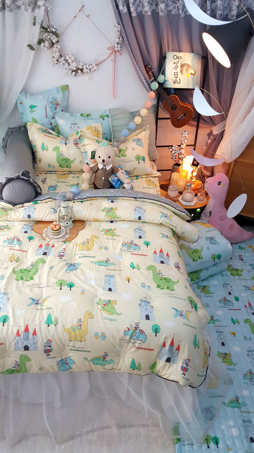 키즈 구름 모달이불 초등학생 공주 어린이이불 세트 유니콘