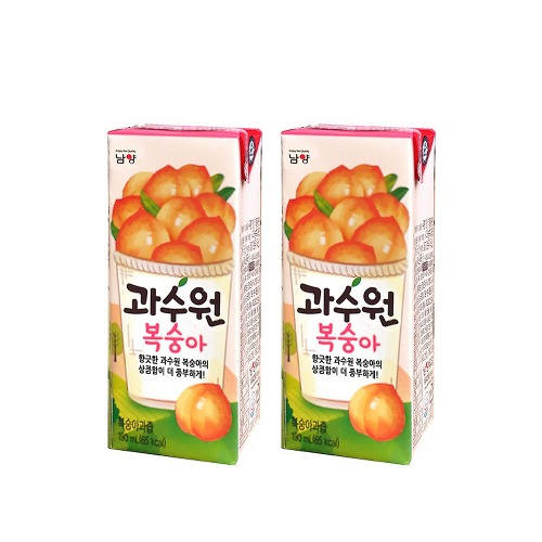 남양 과수원 음료 복숭아 주스 과일 쥬스 190ml 24팩 : 코스디맥스