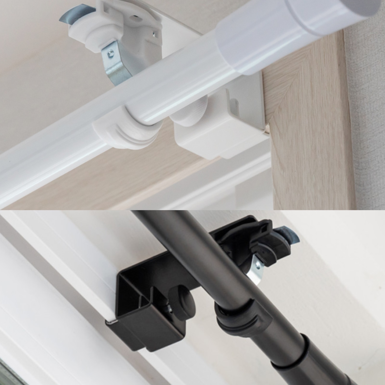 긴 커튼 봉 못없는 커튼 무타공 암막 커텐 달기