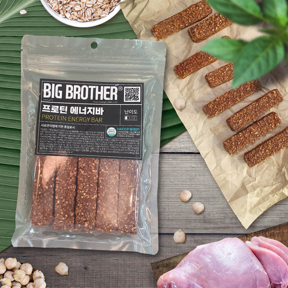 강아지 프로틴 에너지바 간식 5p 노령견간식 강아지병아리콩