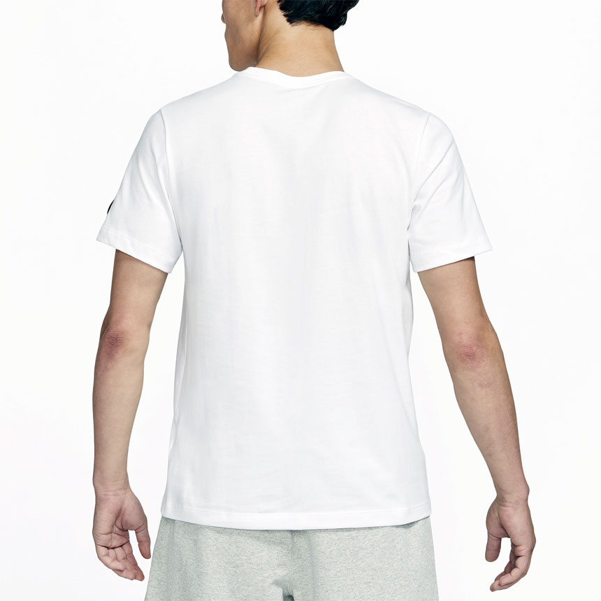 [시즌세일] 나이키 드라이핏 스우시 남여공용 코튼 반팔 티셔츠 DJ1388-100(화이트), M - 상세 이미지 3