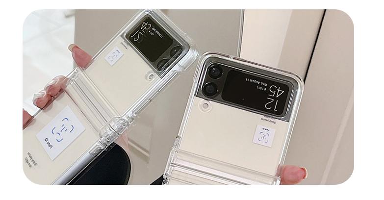 갤럭시 Z플립3 케이스 제트플립3 힌지보호 투명 풀커버 - 상세 이미지 3