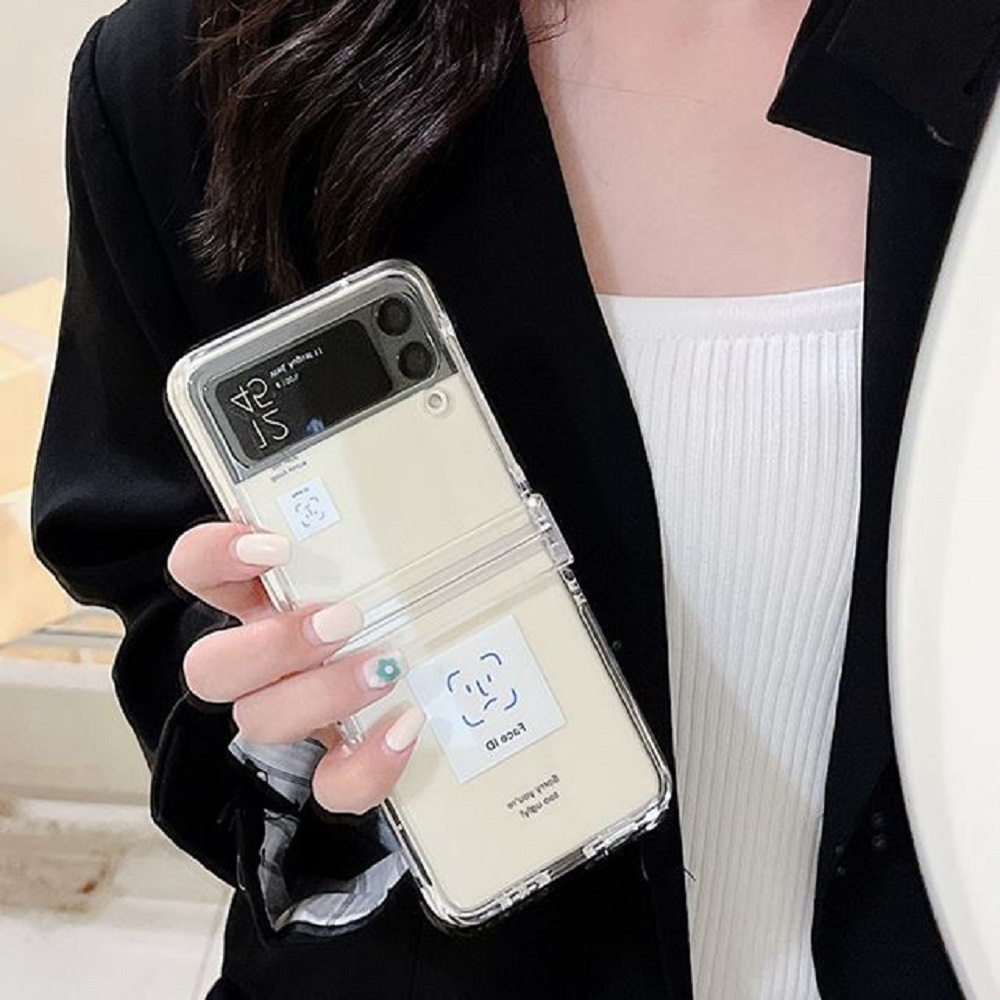 갤럭시 Z플립3 케이스 제트플립3 힌지보호 투명 풀커버 - 상품 이미지