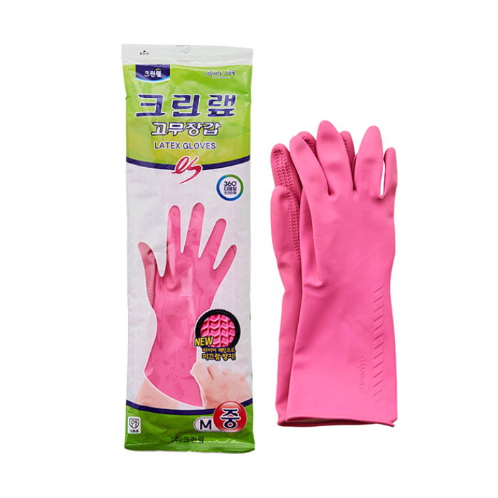 크린랲 크린랩 ES 크린 고무장갑 중형 - 상품 이미지